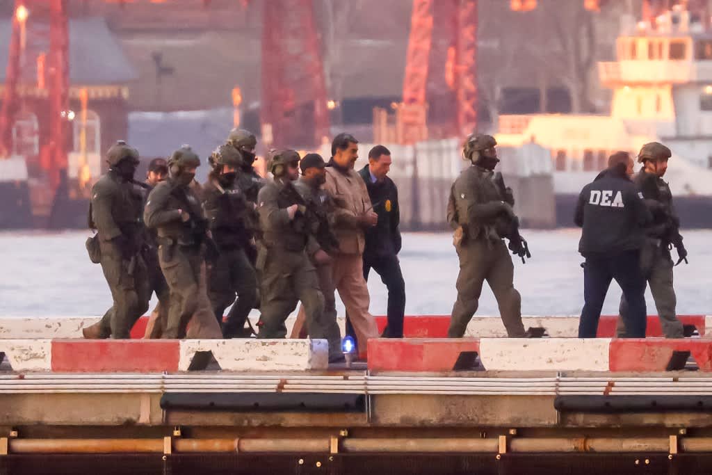 Federal agents during Venezuela operation