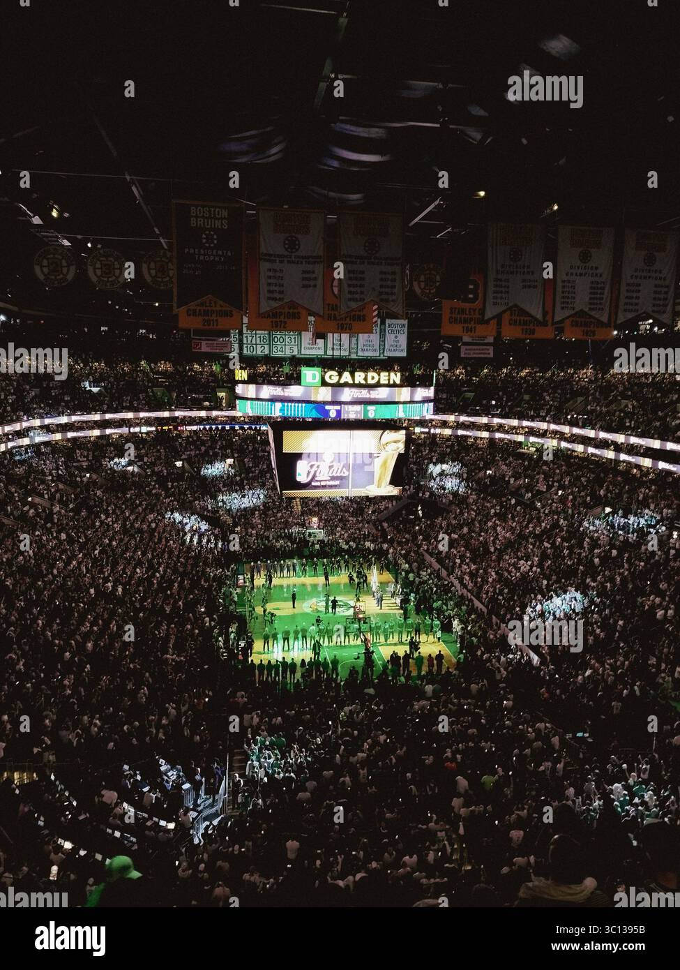 NBA arena overhead